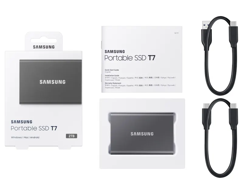 Portable T7 2TB sivi eksterni SSD MU-PC2T0T