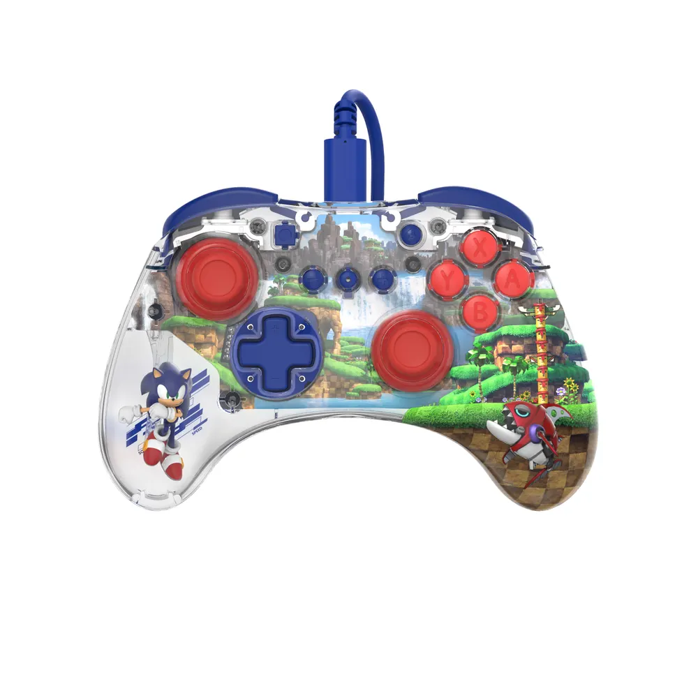 Nintendo Switch Realmz Wired Controller Sonic Green Hill Zone