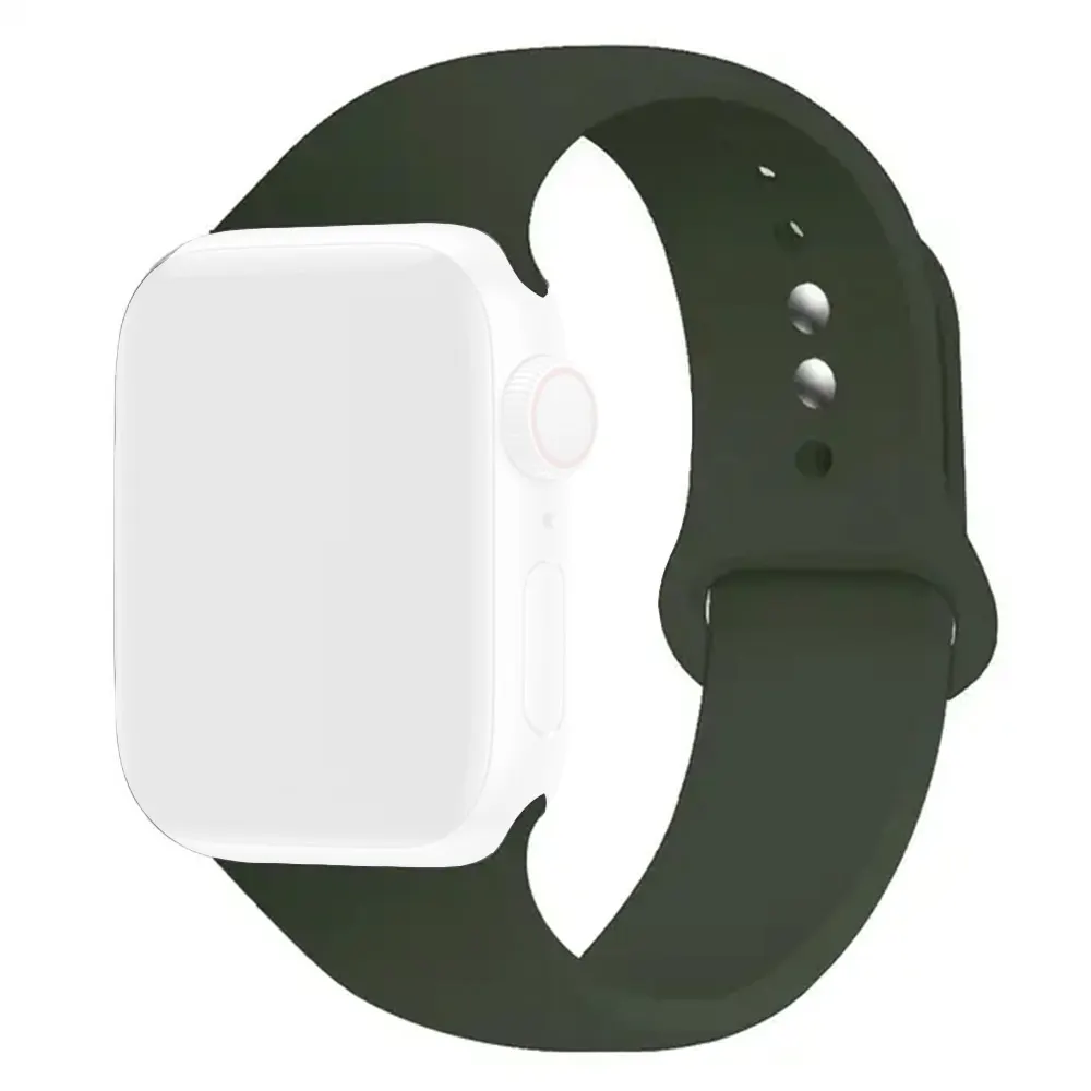 Smart Watch Silicone Strap 44/45/49mm Olive Green