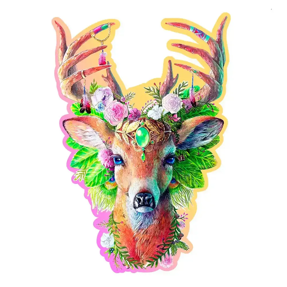 Modish Deer Wooden Puzzle L (250 Pieces)
