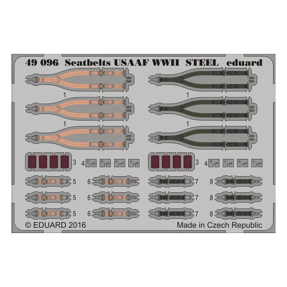 1:48 Seatbelts USAAF WWII - Steel