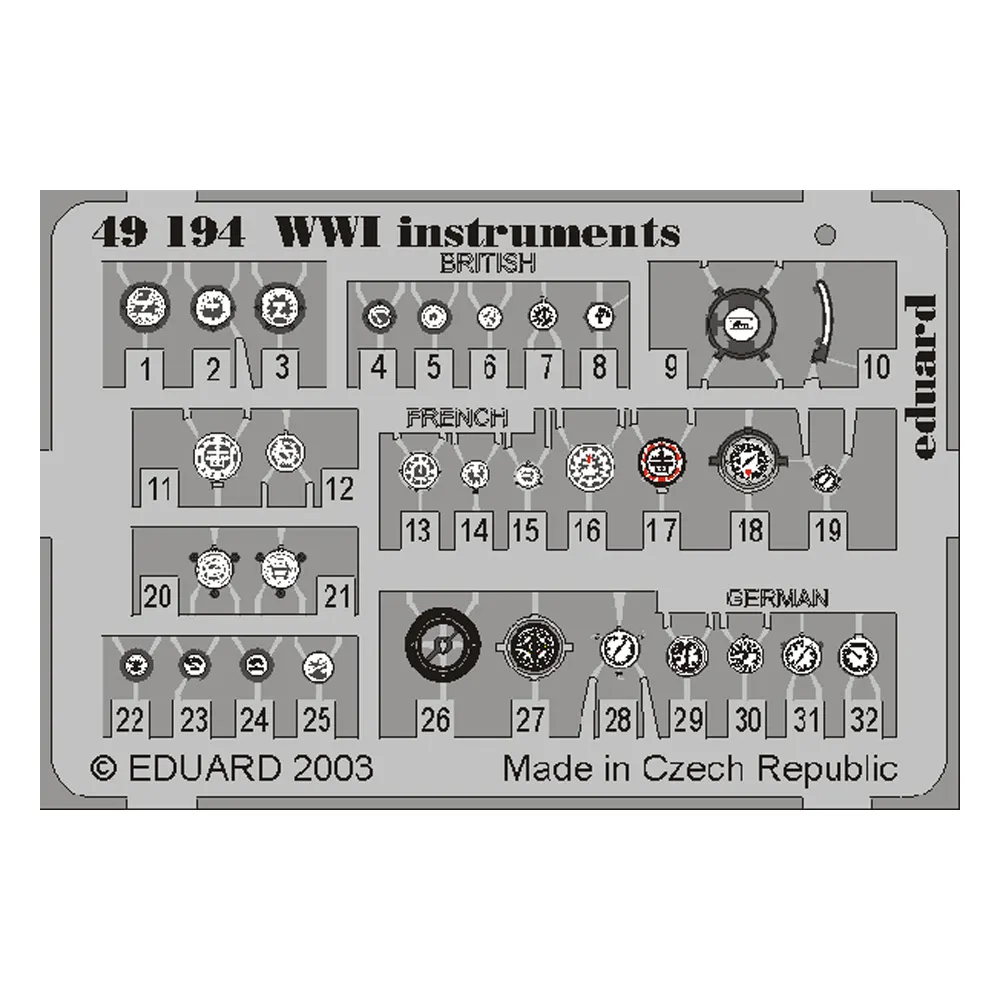 1:48 WWI Instruments
