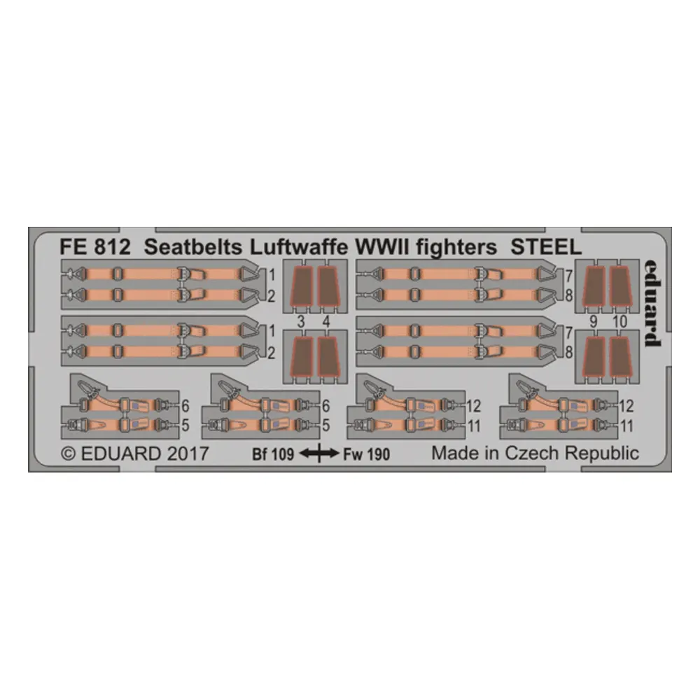 1:48 Seatbelts Luftwaffe WWII Fighters - Steel
