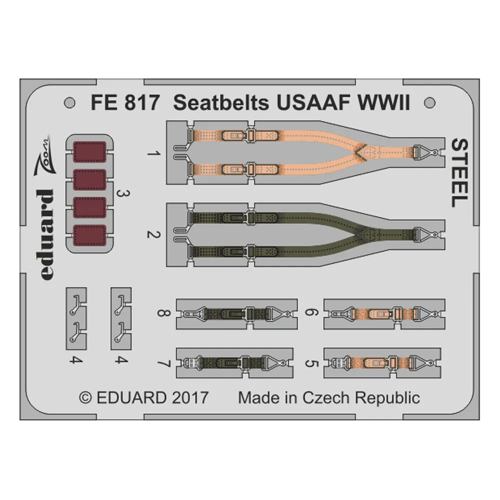 1:48 Seatbelts USAAF WWII - Steel