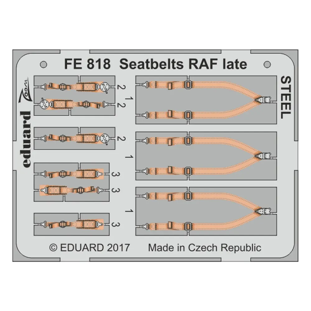 1:48 Seatbelts RAF Late - Steel