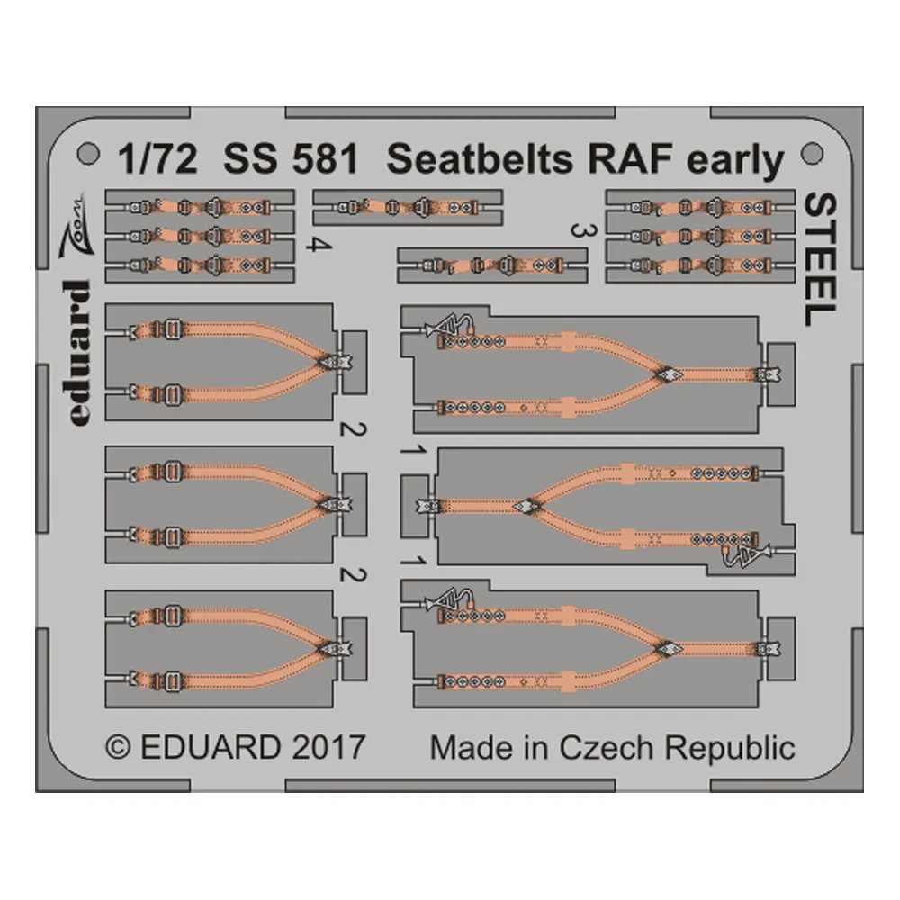 1:72 Seatbelts RAF Early - Steel