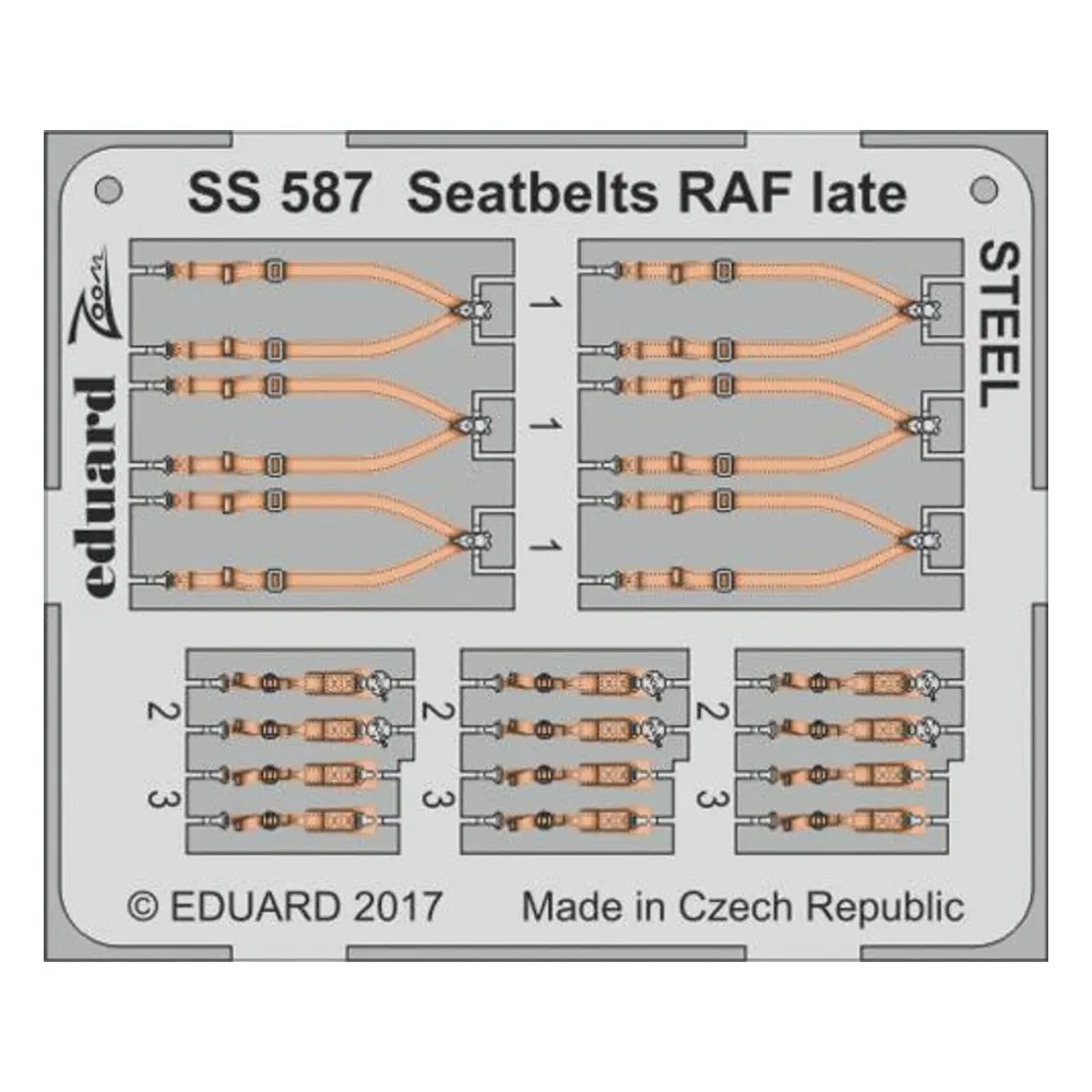 1:72 Seatbelts RAF Late - Steel