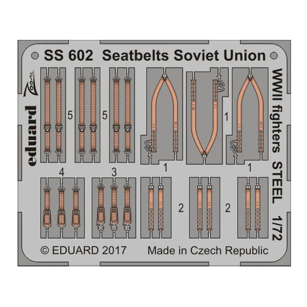 1:72 Seatbelts Soviet Union WWII Fighters - Steel
