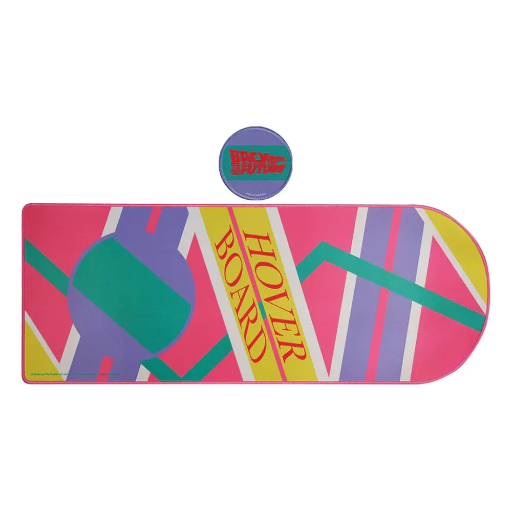 Back to the Future XL Hoverboard Desk Pad and Coaster Set