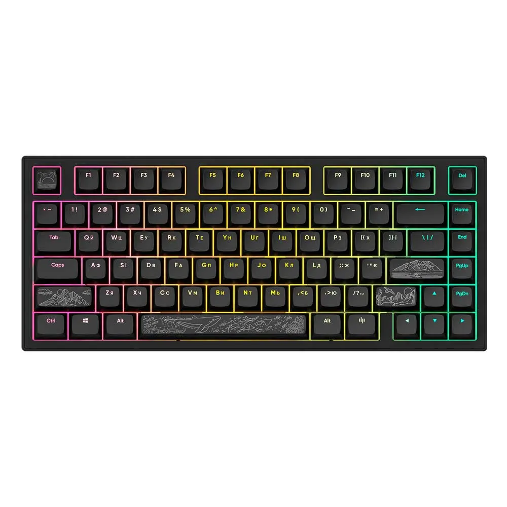 Dark Project ALU Terra Nostra Black - Wired Gaming Keyboard (ANSI/UA)