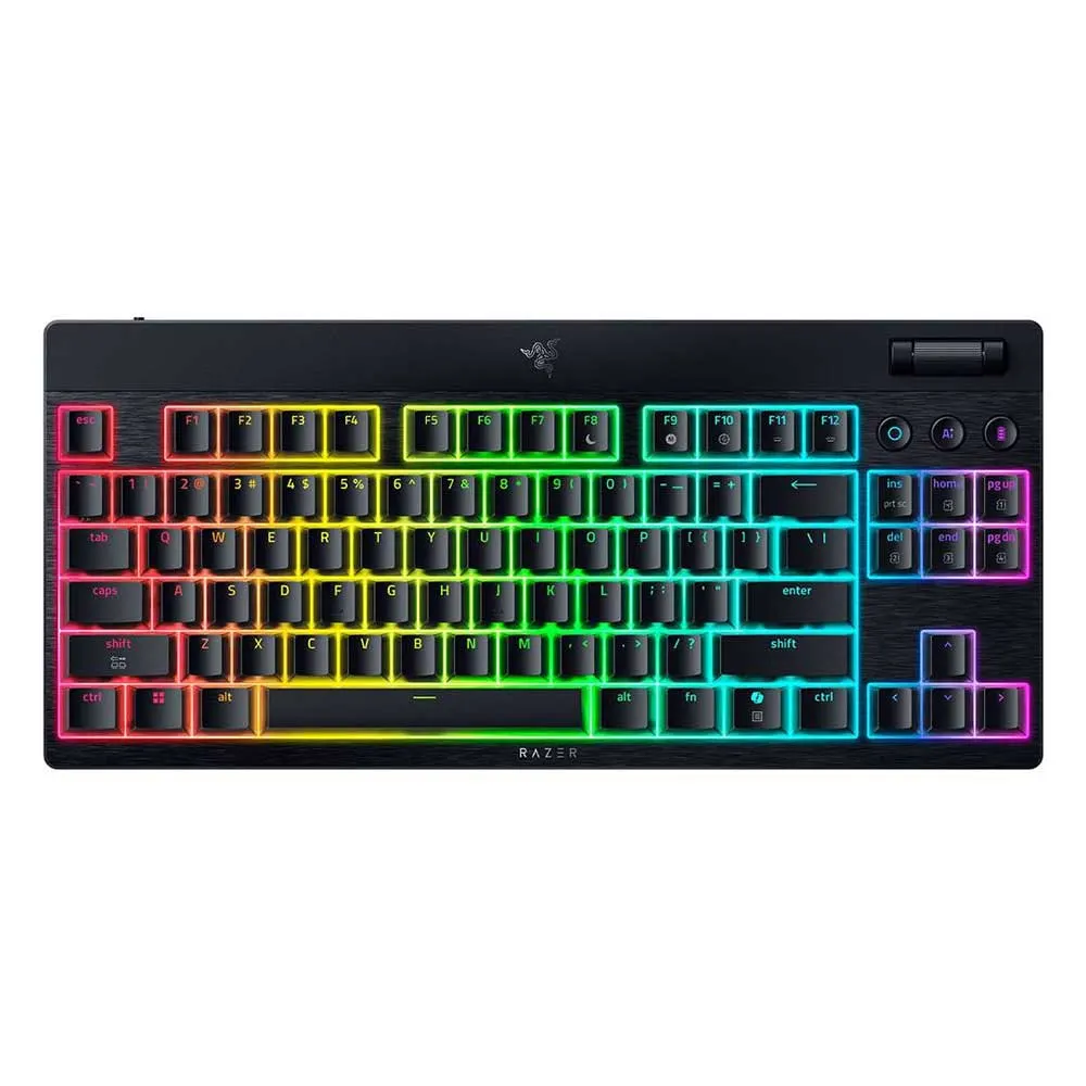BlackWidow V4 Low-profile Tenkeyless HyperSpeed - Wireless MechanicalGaming Keyboard (Green Switch)