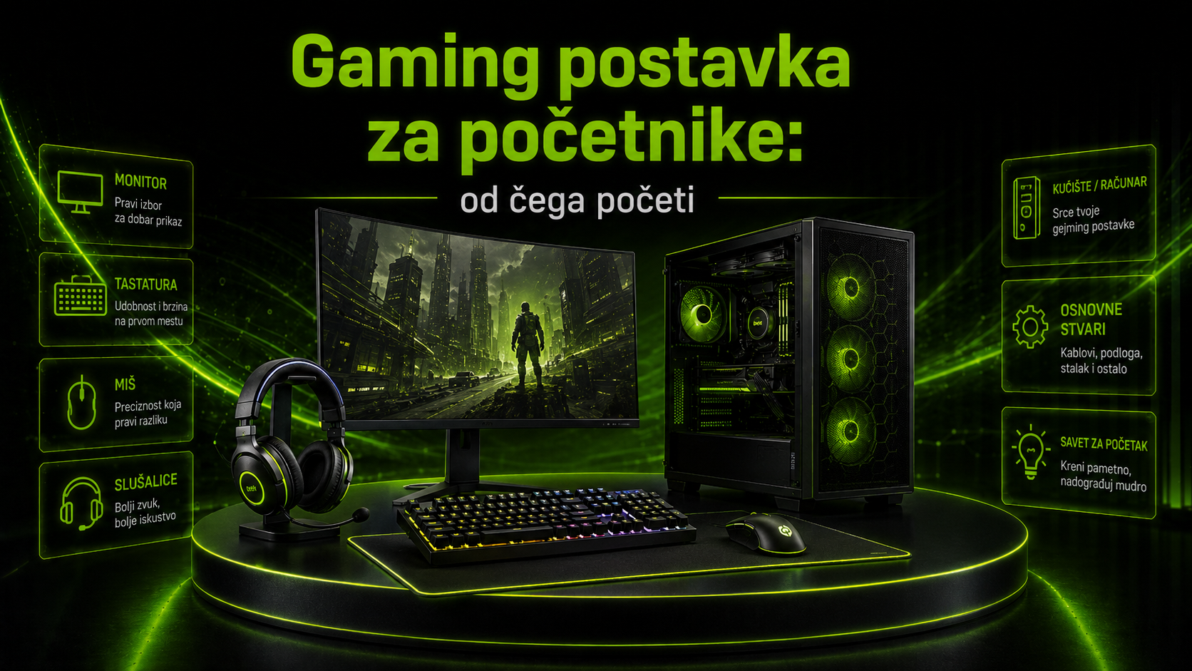 Gaming postavka za početnike: od čega početi