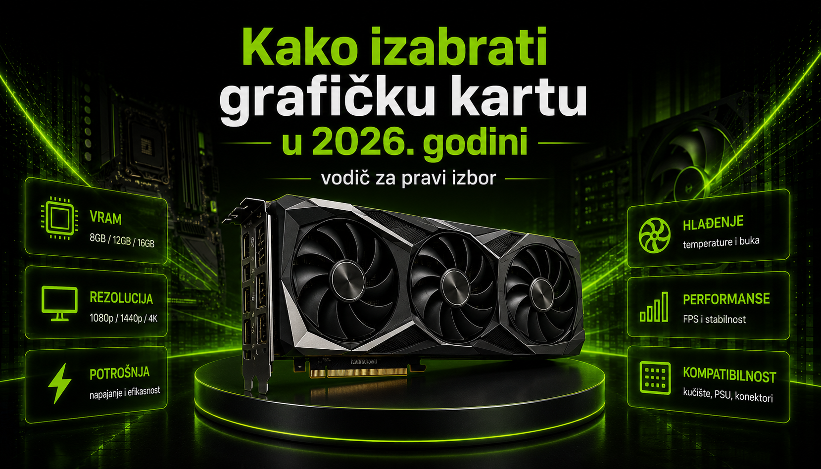 Kako izabrati grafičku kartu u 2026. godini